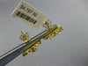 ESTATE LARGE .79CT DIAMOND 18KT YELLOW GOLD 3D FLOWER SNOWFLAKE STUD EARRINGS