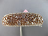 LARGE GIA 20.12CT WHITE & PINK DIAMOND 18KT WHITE & ROSE GOLD 3D BANGLE BRACELET