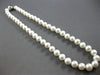 ESTATE AAA SOUTH SEA PEARL 14KT WHITE GOLD 3D 9MM CLASSIC LOVE NECKLACE #27950