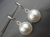 ESTATE LARGE .90CT DIAMOND & AAA SOUTH SEA PEARL 18K WHITE GOLD HANGING EARRINGS