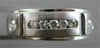 ESTATE WIDE DIAMOND 14KT WHITE GOLD BRICK MENS WEDDING RING BAND 10.25 7MM #1833