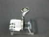 ESTATE .18CT DIAMOND 18K WHITE GOLD 3D SOLITAIRE OPEN HEART LOVE FUN RING #20423