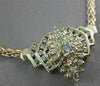 ESTATE 1.25CTW DIAMOND 14KT YELLOW GOLD FLAT WOVEN NECKLACE 16.50" ITALY #2618