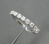 ESTATE .63CT DIAMOND 14KT WHITE GOLD 9 STONE CLASSIC ANNIVERSARY RING 2mm #20132