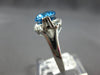 LARGE 3.21CT DIAMOND & AAA BLUE TOPAZ 14KT WHITE GOLD OVAL & ROUND FILIGREE RING