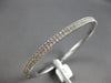 WIDE 3.73 CT DIAMOND 14KT WHITE GOLD 2 ROW ETERNITY CUFF TENNIS BANGLE BRACELET