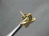 ESTATE .65CT DIAMOND 14KT YELLOW GOLD ETOILE "X" SHAPE PUSH BACK EARRINGS #5919