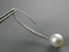 .57CT DIAMOND & AAA SOUTH SEA PEARL 18K WHITE GOLD 3D LEVERBACK HANGING EARRINGS