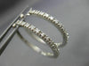 0.85CT ROUND DIAMOND 14KT WHITE GOLD 3D CLASSIC 2mm HOOP HANGING EARRINGS #25885