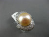 ESTATE MASSIVE 2.46CT DIAMOND 18KT WHITE GOLD SOUTH SEA PEARL INFINITY LOVE RING