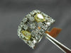 ESTATE LARGE 3.37CT WHITE & FANCY YELLOW DIAMOND 18KT TWO TONE GOLD 3D RING
