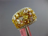 4.80CT WHITE & MULTI COLOR DIAMOND 18KT 2 TONE GOLD MULTI SHAPE ANNIVERSARY RING