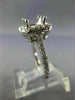 ESTATE .80CT DIAMOND 14KT WHITE GOLD 3D SQUARE SEMI MOUNT ENGAGEMENT RING #25529