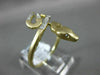 ESTATE .10CT ROUND DIAMOND 14KT YELLOW GOLD 3D CLASSIC ETOILE SNAKE FUN RING