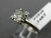 ANTIQUE .75CT OLD MINE DIAMOND 14K WHITE GOLD 3D FISHTAIL ENGAGEMENT RING #3546