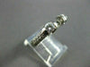 ESTATE .46CT DIAMOND 14KT WHITE GOLD 3 STONE SEMI MOUNT ENGAGEMENT RING #1550