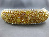 GIA LARGE 17.85CT WHITE & MULTI COLOR DIAMOND 18KT 2 TONE GOLD BANGLE BRACELET