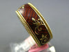 BROWN ENAMEL 18KT YELLOW GOLD MULTI LEAF ETERNITY COMFORT FIT ANNIVERSARY RING