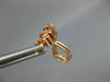 ESTATE .68CT DIAMOND 18KT ROSE GOLD 3D 2 IN 1 TEAR DROP STUD HANGING EARRINGS