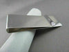 ESTATE LARGE 14KT WHITE GOLD RECTANGULAR MONEY CLIP ENGRAVABLE VERY SHARP #22876
