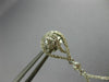 ESTATE 3.60CT WHITE & FANCY YELLOW DIAMOND 18K 2 TONE GOLD 3D TEAR DROP EARRINGS