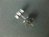 ESTATE .94CT DIAMOND 18KT WHITE GOLD 3D 8mm CLASSIC CLUSTER FLOWER STUD EARRINGS