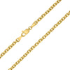ESTATE WIDE 14KT YELLOW GOLD CLASSIC SOLID LINK CHAIN NECKLACE WITH LOBSTER LOCK