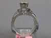 1.60CT DIAMOND 18KT WHITE GOLD 3D ROUND & BAGUETTE WEDDING ENGAGEMENT RING SET