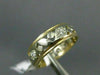 ANTIQUE .35CT DIAMOND 14K WHITE YELLOW GOLD FILIGREE ETERNITY WEDDING RING 21370