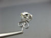 ESTATE 1.64CT DIAMOND 18KT WHITE GOLD 3D ROUND CLUSTER CLASSIC STUD EARRINGS