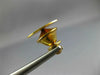 ESTATE 14KT YELLOW GOLD 3D CLASSIC MATTE AND SHINY OVAL MENS PIN