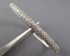 ESTATE WIDE 4.44CT DIAMOND 14K WHITE GOLD 3D 3 ROW SEMI ETERNITY BANGLE BRACELET