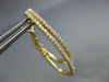 ESTATE .57CT DIAMOND 18KT YELLOW GOLD 2 ROW DOUBLE OVAL CLIP ON HANGING EARRINGS