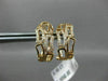 ESTATE .18CT ROUND DIAMOND 14KT ROSE GOLD 3D CLASSIC BAMBOO CLIP ON EARRINGS