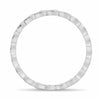 ESTATE .06CT DIAMOND 14KT WHITE GOLD INFINITY FILIGREE ETERNITY ANNIVERSARY RING