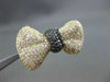 ESTATE LARGE 3.59CT BLACK & WHITE DIAMOND 14KT YELLOW GOLD BOW TIE RING STUNNING