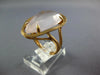 ESTATE 1.47CT AAA PINK QUARTZ 14KT ROSE GOLD 3D PEAR SHAPE SOLITAIRE FUN RING