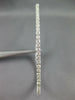 ESTATE .97CT DIAMOND 14KT WHITE GOLD 3D 1.5mm SEMI ETERNITY CUFF TENNIS BRACELET