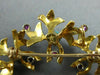 ANTIQUE AAA TURQUOISE RUBY 18K YELLOW GOLD FLORAL WREATH CIRCLE BROOCH PIN #1956