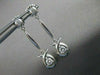 ESTATE .55CTW DIAMOND 14KT WHITE GOLD HANGING DANGLE STUD EARRINGS FG VS #16071