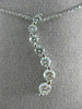 ESTATE .92CT ROUND DIAMOND 14KT WHITE GOLD CLASSIC JOURNEY FLOATING PENDANT #353
