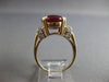 EXTRA LARGE 10.15CT DIAMOND & AAA RUBY 14K 2 TONE GOLD 3D ENGAGEMENT RING #28008