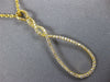 ESTATE LARGE .41CT DIAMOND 18KT YELLOW GOLD 3D TEAR DROP INFINITY LOVE PENDANT