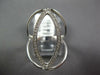 ESTATE LARGE .22CT DIAMOND 14KT WHITE GOLD 3D OPEN MARQUISE SHAPE FUN RING