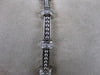 ESTATE 1.0CT DIAMOND 14KT WHITE GOLD RECTANGULAR FILIGREE MILGRAIN BRACELET #571