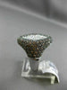 ESTATE LARGE 2.77CT WHITE CHOCOLATE FANCY DIAMOND 14K WHITE GOLD SQUARE FUN RING