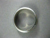 ESTATE WIDE 14KT WHITE GOLD SOLID MATTE & SHINY LOOK MENS WEDDING RING #1321