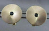 ESTATE ROUND TIFFANY & CO SUNBURST .32CT AAA SAPPHIRE 14KT Y GOLD CUFFLINKS 2092