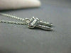ESTATE .30CT DIAMOND 14KT WHITE GOLD CHAI PENDANT & CHAIN F/G VS 18X19MM #2064