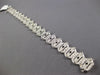 ESTATE WIDE 2.65CT DIAMOND 18KT WHITE GOLD 3D HEXAGON MULTI STAR TENNIS BRACELET
